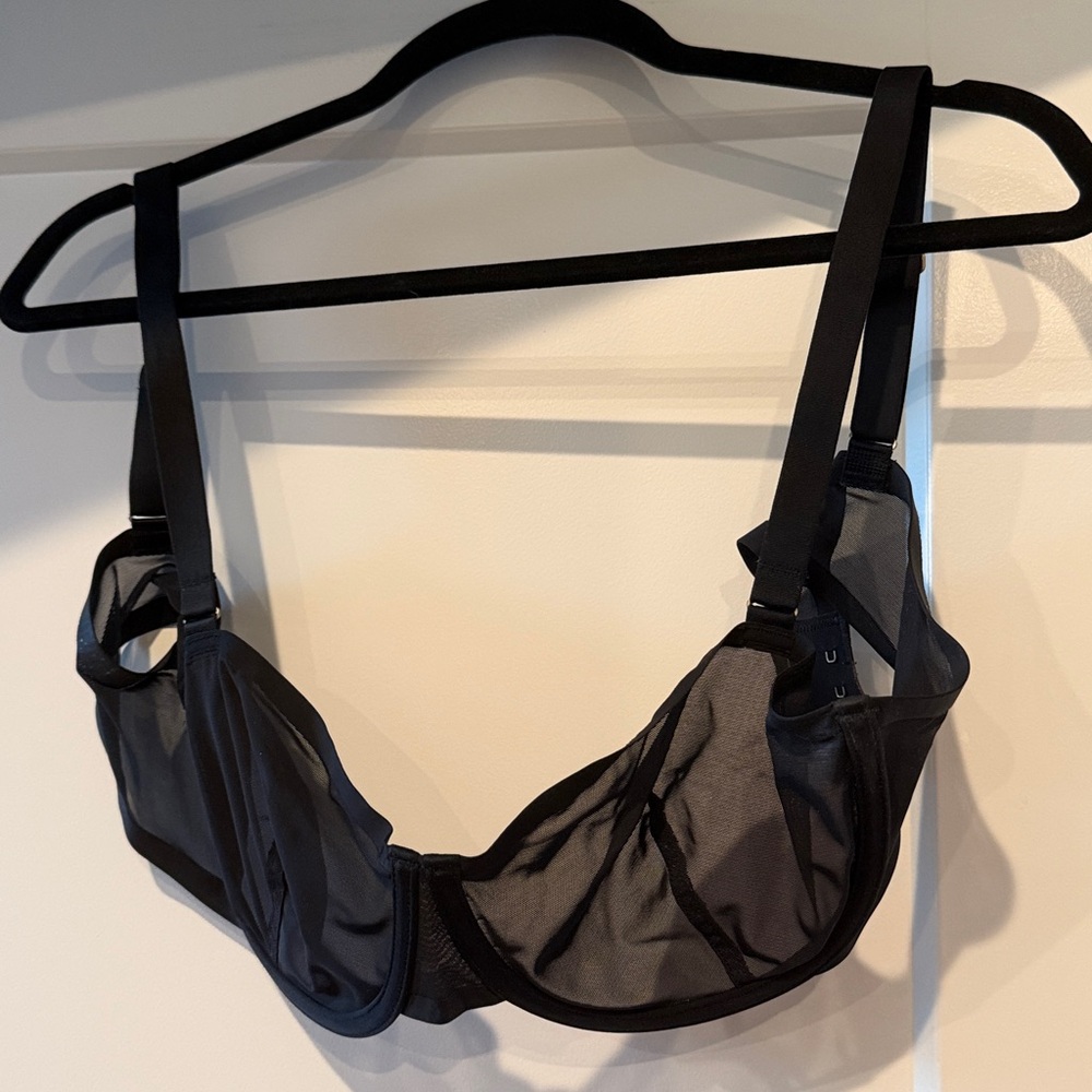 CUUP black mesh bra 38C